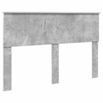 vidaXL Lit de Rangement Gris béton 140 x 190 cm Bois d'ingénierie