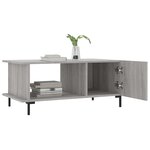 vidaXL Table basse sonoma gris 90x50x40 cm bois d'ingénierie