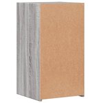 vidaXL Table de chevet sonoma gris 35x34x65 cm bois d'ingénierie