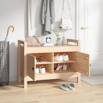 vidaXL Banc d'entrée 80x40x60 cm Bois de pin massif