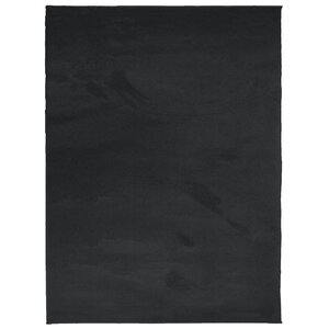 vidaXL Tapis OVIEDO à poils courts noir 240x340 cm