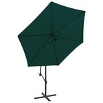 vidaXL Parasol en porte-à-faux 3 m Vert