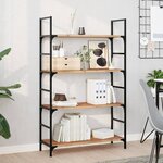 vidaXL Étagère flottante 100x30x2 cm acacia massif finition à l'huile