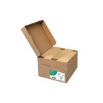 Boite de 500 Pochette Adhéclair 162x229 Kraft Mille raies 90g CLAIREFONTAINE