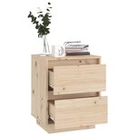 vidaXL Tables de chevet 2 Pièces 40x35x50 cm Bois de pin solide