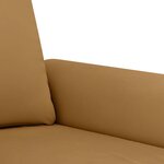 vidaXL Ensemble de canapés 3 Pièces avec coussins marron velours