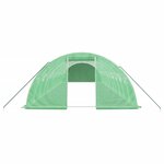 vidaXL Serre avec cadre en acier vert 48 m² 12x4x2 m