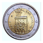 2 euros face nationale Saint Marin 2013 - Palais du gouvernement.