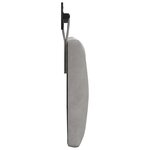 vidaXL Tête de lit suspendue Avec lumière LED Gris clair Velours