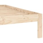 vidaXL Cadre de lit Bois de pin massif 140x200 cm