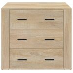 vidaXL Buffet Chêne sonoma 80x33x70 cm Bois d'ingénierie