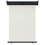 vidaXL Auvent latéral de balcon 125x250 cm Crème