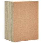 vidaXL Buffets 2 Pièces chêne sonoma 60x39x80 cm bois d'ingénierie