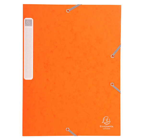 Boite de classement Cartobox Dos 25mm Carte lustrée Nature Future® Orange x 25 EXACOMPTA