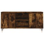 vidaXL Meuble TV chêne fumé 104x35x50 cm bois d'ingénierie