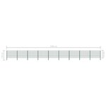 vidaXL Panneau de clôture avec poteaux Fer 15 3 x 1 2 m Vert