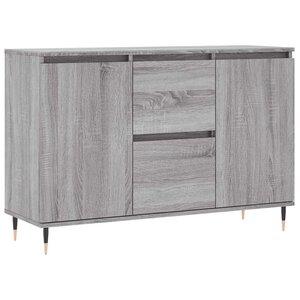 vidaXL Buffet sonoma gris 101 5x35x70 cm bois d'ingénierie