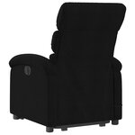 vidaXL Fauteuil inclinable de massage électrique Noir Tissu
