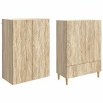 vidaXL Ensemble de Meubles 2 Pièces Chêne Sonoma Bois d'ingénierie
