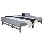 Lit palette 140x200 cm gris