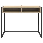 vidaXL Bureau avec stockage Sonoma 100 x 50 x 75 cm Bois d'ingénierie