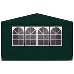 vidaXL Tente de réception et parois latérales 4x4 m Vert 90 g/m²