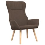 vidaXL Chaise de relaxation avec repose-pied Taupe Tissu