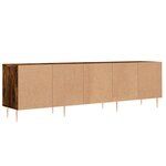 vidaXL Meuble TV chêne fumé 150x30x44 5 cm bois d'ingénierie
