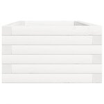 vidaXL Jardinière blanc 90x40x23 cm bois de pin massif
