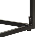 Vidaxl table console noir 110x35x76 cm bois d'acacia et de manguier