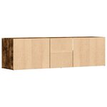 vidaXL Armoire d'angle chêne fumé 160x40x45 cm bois d'ingénierie