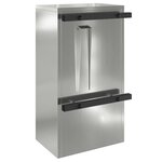 vidaXL boîte aux lettres Noir 30 x 23 x 55 cm Acier galvanisé