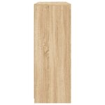 vidaXL Buffets avec lumières LED 3 Pièces chêne sonoma bois d'ingénierie