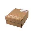 Carton de 500 enveloppes auto-adhésives blanches 11x22 cm 80g clairefontaine