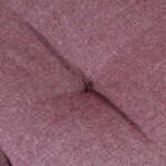vidaXL Coussin de canapé palette Rouge bordeaux 120x80x10 cm
