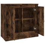 vidaXL Buffet chêne fumé 70x35 5x67 5 cm bois d'ingénierie