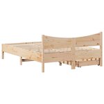 vidaXL Cadre de lit avec tiroirs 150x200 cm bois de pin massif