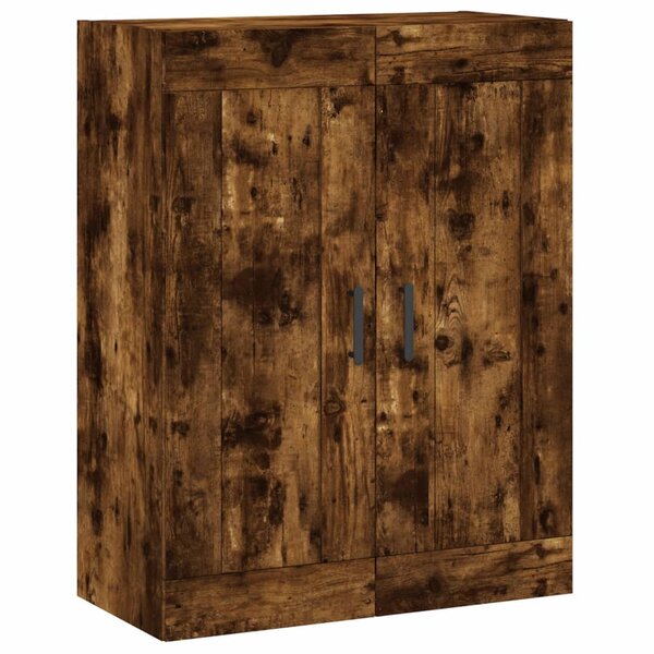 vidaXL Armoire murale chêne fumé 69 5x34x90 cm bois d'ingénierie