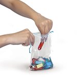 Sachet plastique 50  recyclé transparent à cordelettes 10x15 cm (lot de 1000)