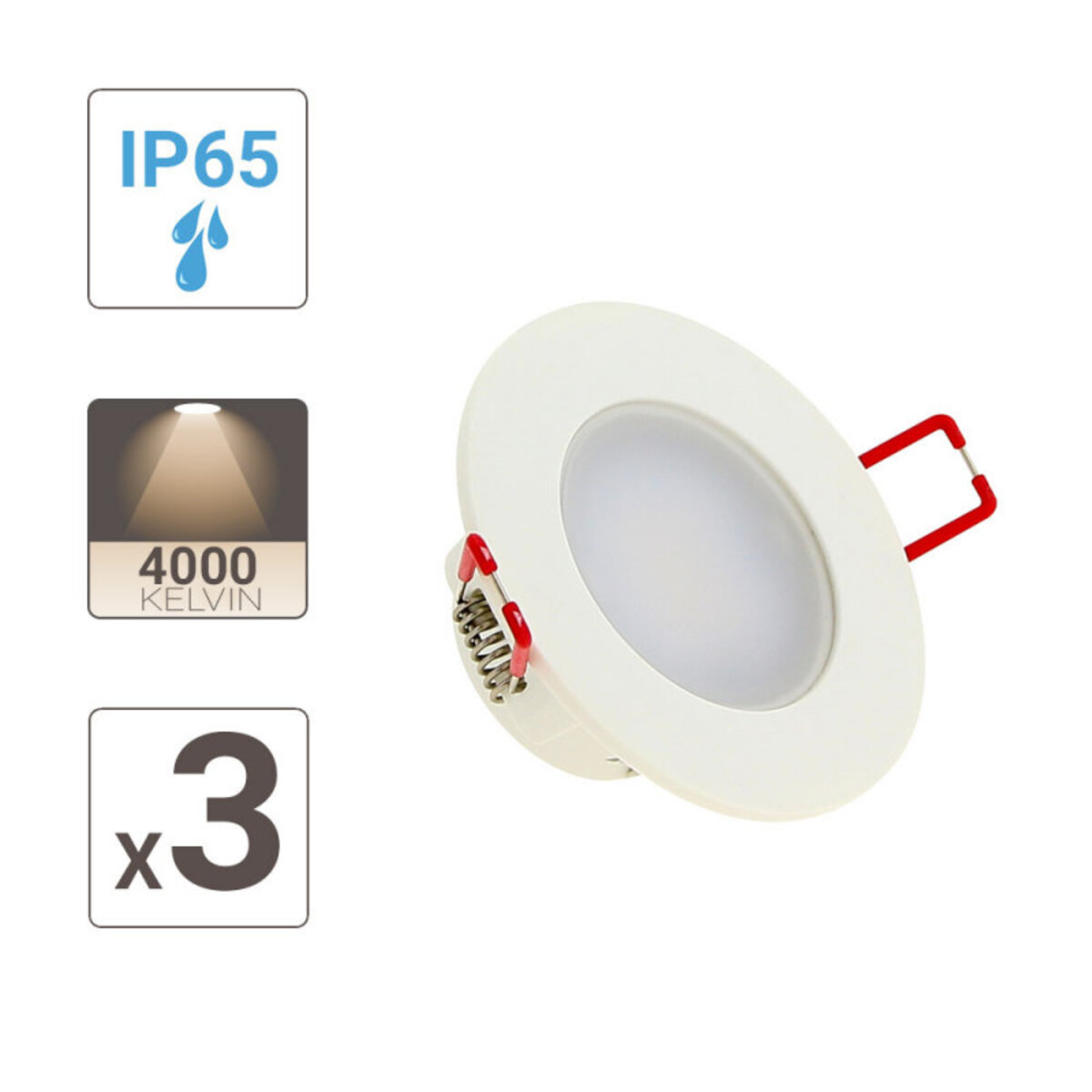 Éclairez votre salle de bain avec style - Spots LED encastrables extra plats  dimmables orientables IP44