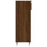 vidaXL Armoire à chaussures Chêne marron 40x36x105cm Bois d'ingénierie