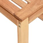 vidaXL Tabouret de salle de bain 40x30x46 cm Bois massif de noyer