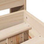 vidaXL Cadre de lit sans matelas 180x200 cm bois massif de pin