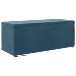 vidaXL Tabouret Bleu 101 x 41 x 40 cm Velours et Bois Composite