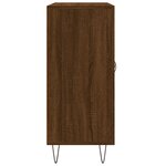 vidaXL Buffet chêne marron 90x34x80 cm bois d'ingénierie