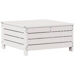 vidaXL Salon de jardin avec coussins 6 Pièces blanc bois de pin massif