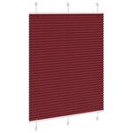vidaXL Store plissé rouge bordeaux 110x100 cm largeur du tissu 109 4cm