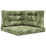 vidaXL Coussin de canapé d'extérieur Polyester Modèle feuille