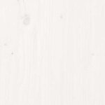 vidaXL Lit de palette blanc 100x200 cm bois de pin massif