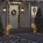 vidaXL Décoration lumineuse météore de Noël avec piquets 80 LED 62 cm